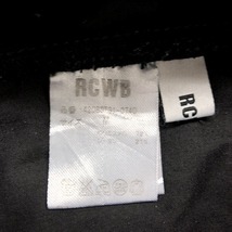 RCWB RODEO CROWNS WIDE BOWL ロデオクラウンズ ワイドボウル M メンズ パンツ テーパード ウエストにゴムとベルト ポリ×レーヨン 黒_画像3