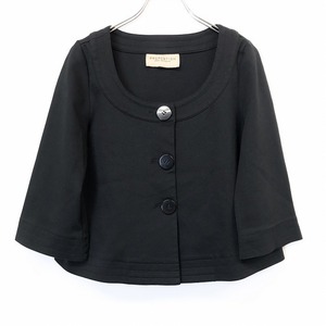 PROPORTION BODY DRESSING Proportion Body Dressing 3 lady's cut and sewn button stop no color jacket U neck 7 minute black 