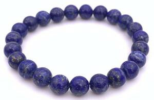 Натуральный камень lapis lazuli Aa8mm Ball Bracelet-11