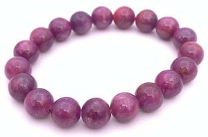  natural stone ruby AAA10mm sphere. bracele -21