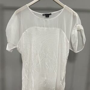 未使用極美品アルマーニエクスチェンジ ARMANI Exchange半袖カットソー白レディース