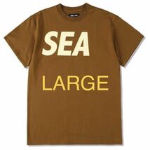 ★国内正規品 Lサイズ★ WIND AND SEA S/S T-SHIRT BROWN BEIGE LARGE ウィンダンシー Tシャツ ブラウン_画像1