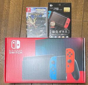 Switch 本体 モンハンライズ ガラスフィルム