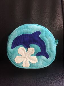 ハワイアンキルト ころりんポーチ ハンドメイド
