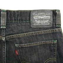 511 サイズ W32 L34 リーバイス デニム パンツ ボトムス ジーンズ ジーパン LEVI'S ブラックデニム 古着 1AU1333_画像8