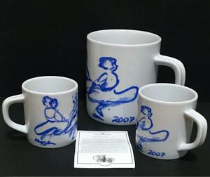 ロイヤルコペンハーゲン 2007 イヤー マグカップ 3個セット ★未使用品