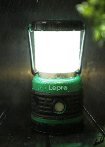 【緊急時の赤色点滅機能】 LED ランタン ビーム角360° 4点灯モード 無段階調光 防水性能IPX4 フック付き キャンプ アウトドア