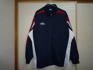  Umbro jersey jacket navy blue red white O size 