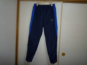  Puma nylon pants navy blue × blue O size 