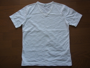 BEAMS HEART ビームス ハート Tシャツ 半袖 Vネック 白系 S USED