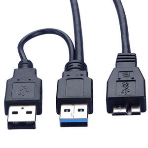 USB 3.0 YマイクロB ケーブル 【1m】(USB3.0マイクロB標準オスA)