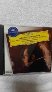 シューベルト「交響曲3番8番未完成」カルロス・クライバー指揮ウィーンフィルハーモニー1978年録音名演奏。グラモフォン1997年輸入盤。