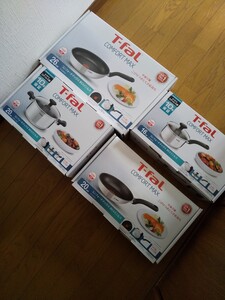 鍋4個セット!T-fal IH対応ガス兼用フライパン& ソースパン