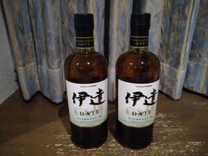 ニッカウィスキー宮城県限定商品のウイスキー伊達カートン付き2本の出品です。