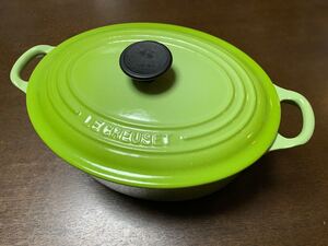 LE CREUSET ル・クルーゼ オーバル 23cm 黄緑 キウイ 緑