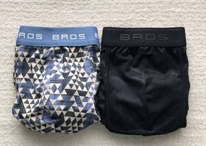 Wacoal BROS ワコール ブロス ボクサーパンツ Lサイズ ローライズ デザイン ベージュ×迷彩 ブラック 2枚セット ☆送料無料