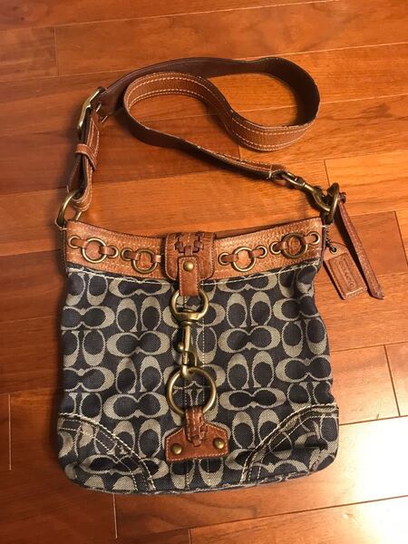 COACH コーチ ショルダーバッグ デニム