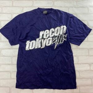 RECON TOKYO リーコン東京 recon 本店限定 ロゴ Tシャツ 紺 ネイビー 90年代ビンテージ ストリート