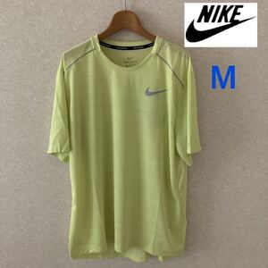 ナイキ Dri-FIT マイラー ランニングTシャツ メンズM イエロー