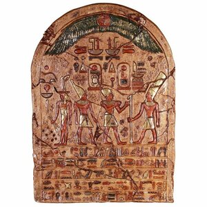 1m超 エジプト寺院石碑レリーフ壁掛け　インテリア置物古代エジプト美術ディスプレイオブジェ飾り装飾品石板遺跡壁飾りホームデコ大型