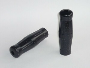 *新品在庫限り　22.2mm ハンドルバー用　コークボトル グリップセット ブラック/メタルフレーク (01-23090)