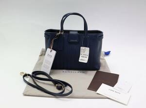Старая цена 107, 800 иен новая сумка-тоут ZANELLATO Zanellato кашемировый брендин DUO METROPOLITAN mini 2way плечо, Сумочка, Сделано из кожи, Воловья кожа