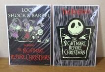 ナイトメアー ビッフォークリスマス TIM BURTON'S THE NIGHTMARE BEFORE CHRISTMAS 2種 各1枚 検/おばけがいこつ_画像1