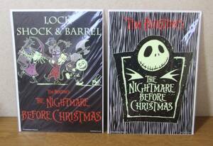 Art hand Auction ナイトメアー ビッフォークリスマス TIM BURTON'S THE NIGHTMARE BEFORE CHRISTMAS 2種 各1枚 検/おばけがいこつ, 美術品, 絵画, その他