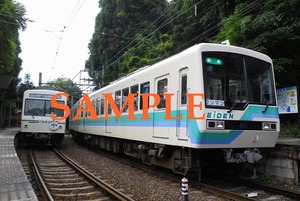 D-17【鉄道写真】L版４枚　叡山電車　　（２）