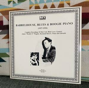 Various Barrelhouse, Blues & Boogie Piano (1927-1930) LP BD-2033