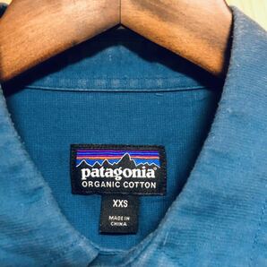 【レア】長袖A/Cシャツ Patagonia (パタゴニア) 超軽量 Glass Bleu(GLSB) men's XXS オーガニックコットン 無地 通気性最高！の画像5