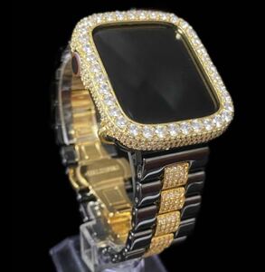  Apple watch diamond cover belt set CZ ceramic Gold & black all size stock equipped 24 hour within Speed shipping postage included 