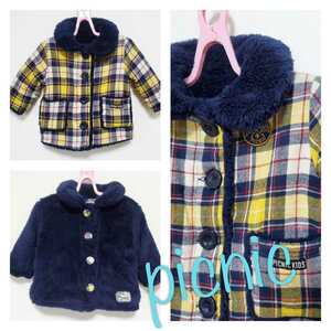 yhs80[80] picnic Miki House reversible coat 