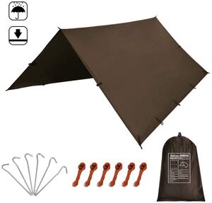防水タープ キャンプ タープテント UVカット 3m × 3m