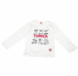 【新品】トミカ　ボックス入り長袖Tシャツ　ホワイト　90