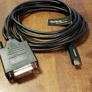 USB type-C → DVI 変換ケーブル 3m ディスプレイケーブル StarTech.com