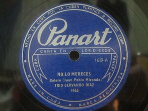 「SP盤　78回転　10インチ」試聴可 / CUBA / キューバ / TRIO SERVANDO DIAZ / PANART 1619 / トリオ・マタモロス / SON / ソン