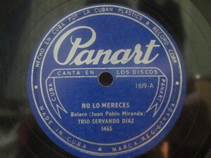 「SP盤　78回転　10インチ」試聴可 / CUBA / キューバ / TRIO SERVANDO DIAZ / PANART 1619 / トリオ・マタモロス / SON / ソン