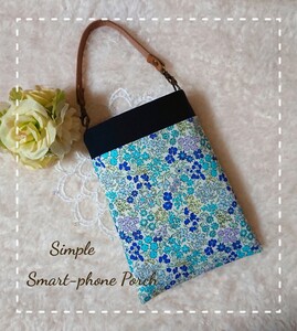 ハンドメイド スマホポーチ シンプルタイプ