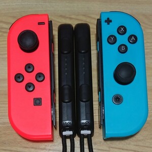 美品!任天堂 Switch ジョイコン ネオンレッド ブルー!