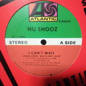 NU SHOOZ / I CAN'T WAIT (LONG DUTCH MIX) /GARAGE/LARRY LEVAN/DANIEL WANG/MURO,DIGGIN ICE 