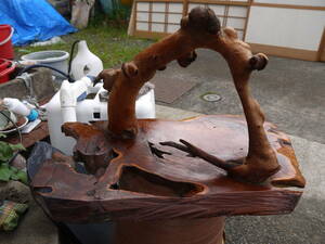 【1S11 YO】昭和レトロ/アンティーク　鳥の剥製用　止まり木　天然木　インテリア　置物