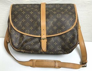 送料込み ■ LOUIS VUITTON ルイ ヴィトン モノグラム ソミュール 35 ショルダーバッグ 両面 肩掛け M42254