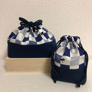 ハンドメイド 巾着袋&ミニ巾着袋