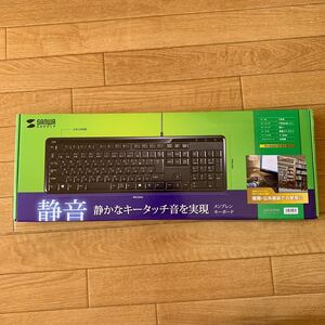 サンワサプライ キーボード 黒 静音 有線