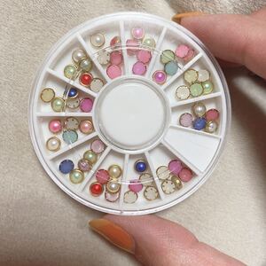 ネイルパーツ ハンドメイドパーツ ケース付き