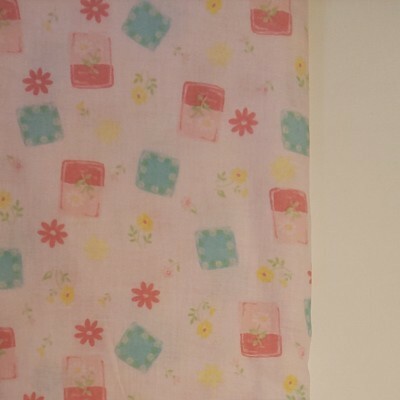 YUWA シャルマンコレクション Wガーゼ ピンク系 生地巾約108cm×約50cm 