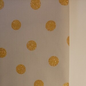 ルシアン LECIEN オックス生地 ゴールドラメグリッタードット柄 生地巾約108cm×50cm