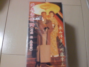 即決 演歌8cm中古CDシングル 長山洋子 川藤幸三/浪花夢情話(新編 桂 春団治) 歌詞カード有・ジャケット破れ傷あり