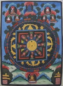 Art hand Auction Mandala (antique) Mn63 Shakyamuni Buddha, artwork, painting, others